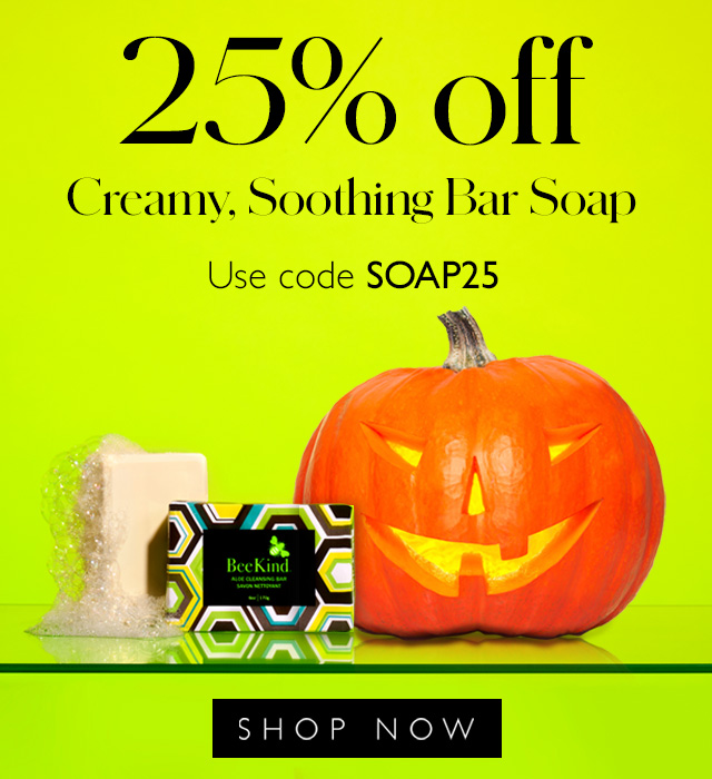 Enjoy 25% off soap bars with code SOAP25